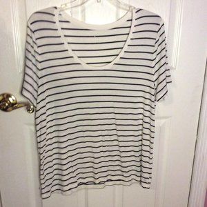 Black and White Striped T-shirt